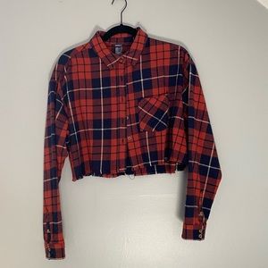Cropped flannel